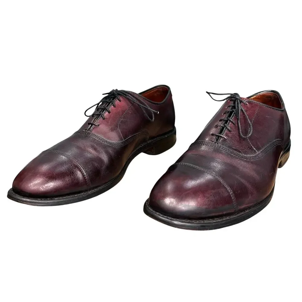 Allen Edmonds Men’s Park Avenue Burgundy Leather Oxford Size US 9 D
